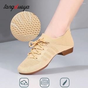 Dansskor Balleoom Training Women Professional Teacher Latin Rubber Sole Jazz Practice