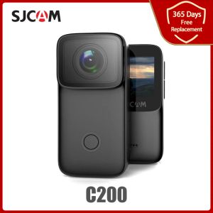 Cameras SJCAM C200 Sports Camera 4K 16MP NTK96660 WIFI NIGHT NISIC Gyro Antishake 40m Waterproof DV Kciuk Małek kamery internetowej