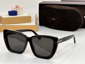 FT 0920 Designer Feminino Tom Brand para óculos de sol Site 1: 1 Classic Plate Frame Men's Men's Retro Sunglasses