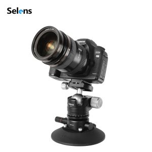 Kameror Selens 5,9 tum Power Grip Vacuum Sug Cup Camera Mount System för DSLR -kamera Video Smarttelefon GoPro