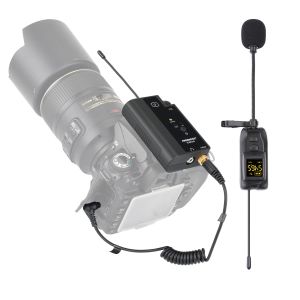 Mikrofone Freeboss CM30 Tragbares 3,5 -mm -Stecker -Pelz -Windschutzscheibe -Vlog -Interview Smartphone DSLR -Kamera Multifrequenz Wireless Mikrofon