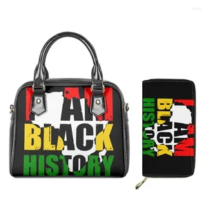 Evening Bags Twoheartsgirl Black History Month Juneteenth 1865 Women's Shoulder Bag Purse Set Casual Female's Top-handle Bolsos Mujer