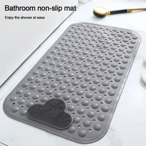 Badmattor som inte är halkad matta molnform massage pad fotsäkerhet dusch med sugkoppar dränering anti-glid badrum
