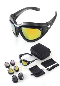 Daisy C5 Kits Polariserade Goggles Solglasögon Cykling Sun Glasses Desert Storm War Tactical Goggles Motorcykelglas6753135