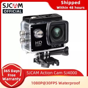 Kameralar Orijinal SJCAM SJ4000 Eylem Kamerası HD1080P 30FPS 170 ° Görüntüleme Açısı 2.0inch Ekran 12MP Su Geçirmez Spor DV