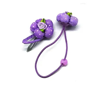 Gift Wrap Hairpin Clip Tie Hair Accessories Rubber Band Issue Card Rope Little Girl Ring