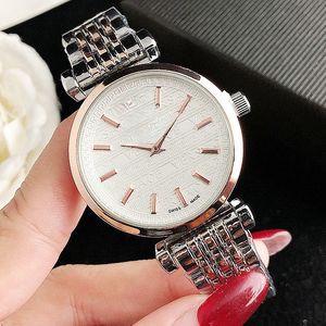 2024 Designer assistir mulheres Vers Hot Sale Mark Watches Women Girl Style Metal Steel Band Quartz Wrist Watch Women Women Watch Designer Frete grátis