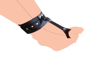 PU Leather Hand Wrist To Thumbs Feet Ankle To Toes Cuffs Bondage Belts Cosplay BDSM Handcuffs Hogtie Strap Restraints Slave Adult 7355827