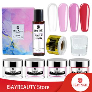 Liquids Nail Acrylic Powder And Liquid Monomer Nails Art Decoration For Manicure Set Kit Nail Glitter 3D Nail Tips Carving Tools