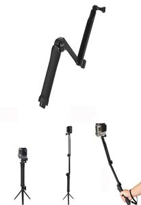 Go Pro Accessoires 3way Hand Grip Stativ Monopod Selfie Stick für 7 6 5 4 3 SJ8pro Yi 4K DJI Osmo Action Camera H8 H9R9882133