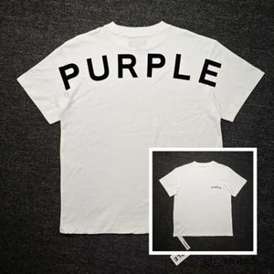 Purple Jeans Shirt Luxury Men's T-shirt Purple Shirt Brand Name Punk T-shirt Designer T-shirt Fashion Round Neck Short Sleeve Letter Pattern Purple Brand T Shirt 923