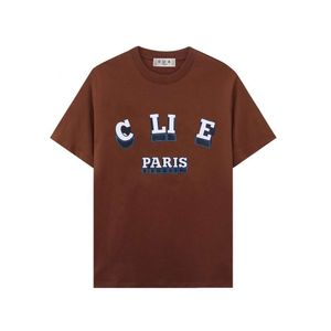 CEサマーレディースTシャツPure Cotton High Edition Classic Chest Letter Print Mens and Womens短袖Tシャツ汎用緩い短い袖のTG