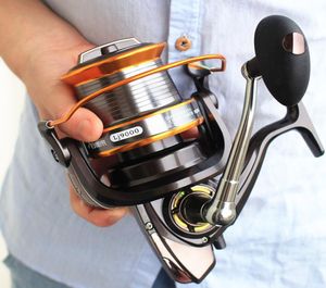 Superior Big Surf Spinning Fishing Reels 121BB Metal Spool Long S Casting Sea Fishing Wheels Lj 9000 Series6582085