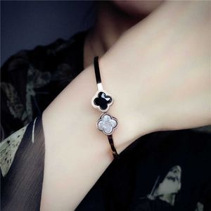 VAC bracelet New titanium steel clover elements simple fashion Korean rose gold jewelry decoration fashion bracelet women