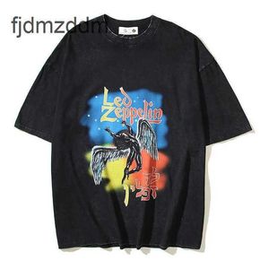 Herrendesigner Kurzärmele Vtg Tee High Street Trendy Manson Distressed Print Unisex Casual Waschen-Ärmel-T-Shirt