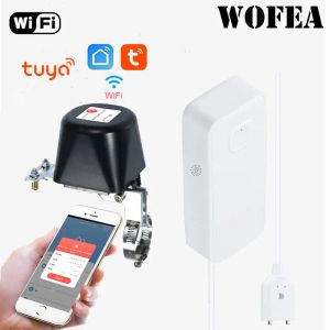 Rilevatore Wofea WiFi Acqua per dispersione dell'acqua Notifica di notifica batteria gestita per la casa Rilevatore di acqua di sicurezza Tuya Tocca per eseguire Smart