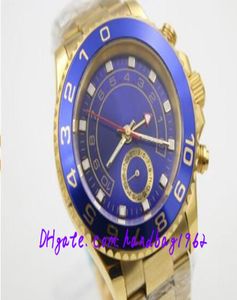 Luxury Watch Men Gold Gold II Regata Automático Aço Anterior Blue Buzel Blue Dial Watches Men Dive WristWatches5197743