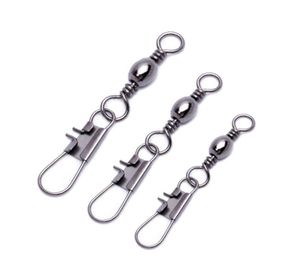 Swivels Interlock Pesca a scatto Attacco Accessori per ingranaggi Connettore Copper Swivels Cuscinetto Strumento di pesce solido 2740039