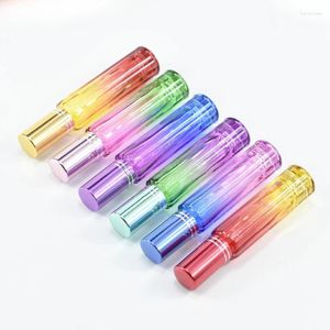 Storage Bottles 10ml Portable Perfume Atomizer Bottle Refillable Mini Spray Empty Liquid Container For Travel Gradient Color