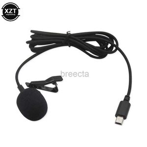 Mikrofonlar Kamera Mini USB Mikrofon Kavur DV Lavalier Mic Taşınabilir Harici Stereo Mikrofonlar Kahraman 3 3+ 4 Eylem Kamerası 240408