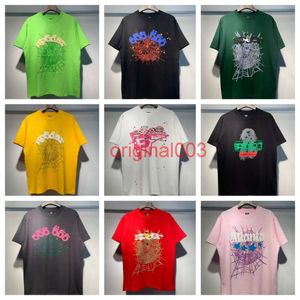 sp5der T Shirt Mens Womens Designers T Shirts Black pink white red green Tops Man Fashion Casual Shirt spider Shorts Sleeve Clothes ik