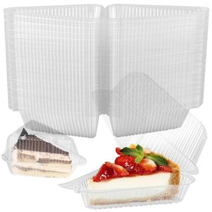 Presentförpackning 150 st triangelostkaka lådor Skiva tårta pajhållare cupcake container för bageripartibröllop