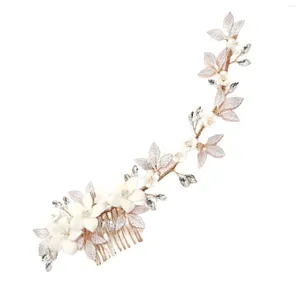 Hair Clips Handmade Vintage Combs Headpiece Messy Bun Maker With Sparkling Rhinestones For Female Daily Headdress Jewelries