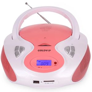 Radio CD Player Home FM / AM Radio CD Player Portable CD -производитель хлебных компакт -дисков английский CD Learning Machine поддерживает воспроизведение USB / SD Card