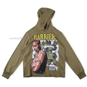 Designer Fashion Clothing Men's Sweatshirts Hoodies Barriärer Dubbelsidiga tryckta porträtt Hoodie för män och kvinnor Flyword123