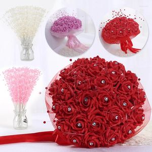 Party Decoration 20pcs Pearl Beads String Bouquet Wedding Bride Holding Flower Garland Decor Accessories