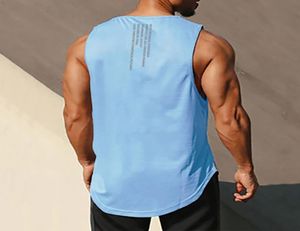 MEN039S Tank Tops MuscleGuys Gym Top Men Bodybuilding Singulett Fitness Stringer ärmellose Hemd Mesh schnelle trockene Kleidung Sportwe7613377