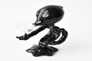 6.3 inches Alien Black Smoking Pipe Glass Bubbler Glass Bong Oil Rig Water Pipe Alien Pipe 3339180