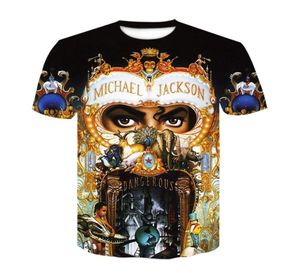 Nowa popularna koszulka Michael Dangerous Album Men Men Women 3D Print Letter Fashion Hip Hop Brand Fashion Tshirt HARAJUKU Rozmiar M45601713