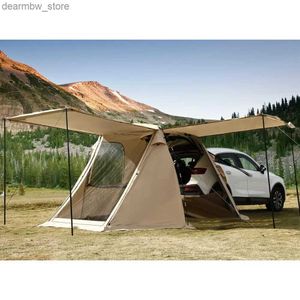 Tält och skyddsbilar Bil SUV -tält för utomhusresor Gazebo Pergola Shed Backsplash Awning Tents For Camping Tent Shade Garden Supplies Home L48