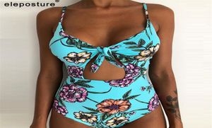 Sexig en bit baddräkt Kvinnor Badkläder Push Up Monokini Cut Out Bathing Suits Print Beach Wear Swimming For Women XXL8109206