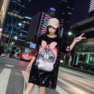 ドレスD24050＃妊娠ブラウスTシャツイージーマッチングトレンディショートゥーンパターンレディーストップスリムマタニティトップ