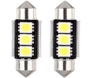 20pcs Canbus feston Dome Porta Luzes de leitura Erro 3 LED 5050 SMD 6418 C5W Placa LED Lâmpada LED 36mm 39mm 42mm1461328