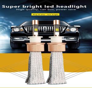 217 Neueste doppelte Farbe H1 H3 H7 H4 LED -Scheinwerfer Hochleistung Weiß und goldener gelbe Dual -Farb -LED -Auto Glühbirne 90059006 50W 9012 LE8413117