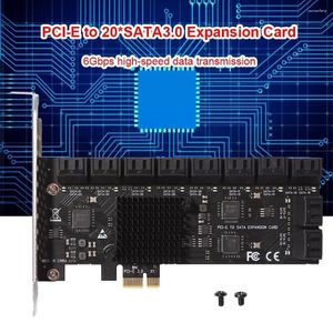 Computerkabel SA3120J PCIE-Adapter 20 Port 6Gbit / s PCI-Express X1 an SATA 3.0-Controller-Karten