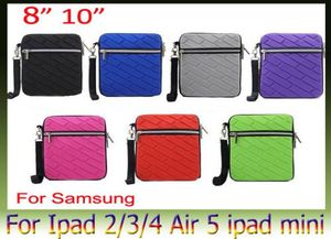 Pouch case Bag for ipad 234 Air2 air 2 5 mini samaung Tablet PC Zipper wrist bag 100pcs DHL 3845609