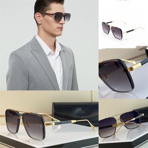 Novo designer de marca de moda masculino óculos de sol design de luxo homem mulher piloto de sol copos de metal elegante metal vintage ao ar livre dirigindo lentes de sol shades praia óculos de sol