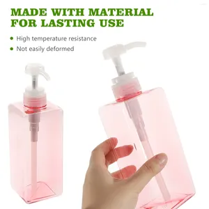 Liquid Soap Dispenser 650 Ml Shampoo Bottle Foam Hand Travel Lotion With Pump Square