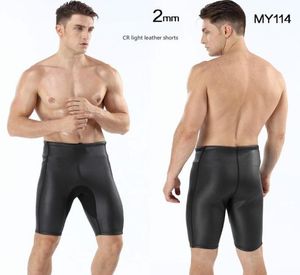 Neoprene Wetsuit Men Triathlon Diving Suit 2mm Herrgummikläder Professional Vatten Proof Surfing Shorts Pants6315160