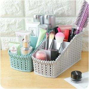 Aufbewahrungsboxen Desktop Sundies Box Make -up Organizer für kosmetische Make -up Pinselkoffer Home Office Badezimmer Box#SW