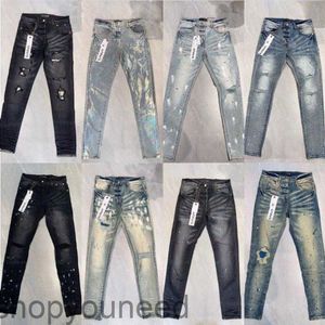 Designer Purple Brand Jeans für Männer Frauen Hosen Purpur Jeans Sommerloch Hight Qualität Stickerei Purple Jean Denim Hosen Herren Purpl Fedc