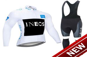 Tour de Fracne 2021 Pro Team Ineos Winter Cycling Jersey Thermal Fleece Cycling Cloding Bib Hosen Kit Ropa Ciclismo Invierno8998281