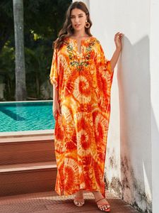 Bikinis -Bikinis -Set -Deckhöfe Plus Size Caftans Beach Up Maxi Kleid Kaftan Badeanzug