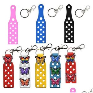 Charms Wholesale Pvc 3D Keychain Holder Key Chain Bag Accessories Drop Delivery Jewelry Findings Components Dhisj
