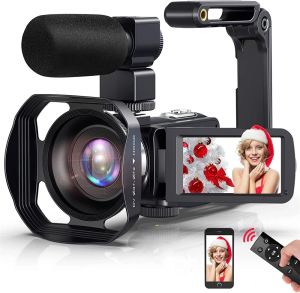 Torby 4K Ultra HD kamera wideo kamera wideo dla YouTube 3.0 cali 48MP 18x cyfrowy zoom wifi kamera internetowa strumieniowa transmisja na żywo