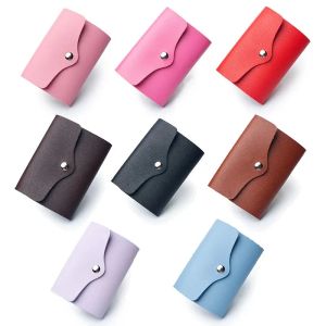 Kleider PU -Funktion 26 Taschenkreditkartenhalter Solid Color Card Case Business ID -Kartenorganisator tragbare Männer Frauen Brieftaschen Lieferungen